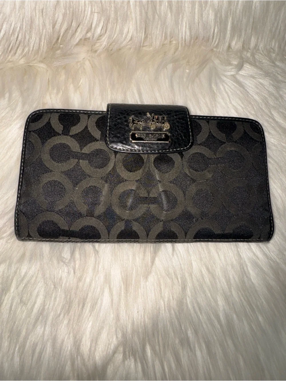 Coach Black Signature Wallet
